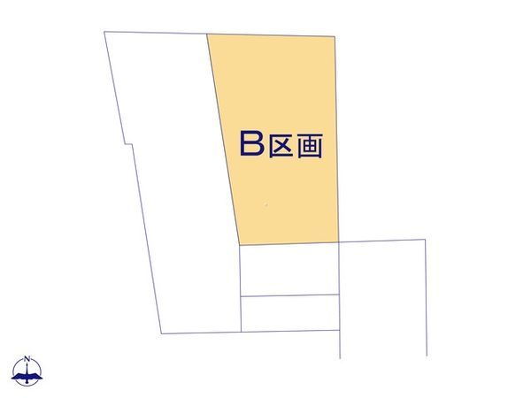富士見市上沢3丁目 B号地 売地 全体区画図