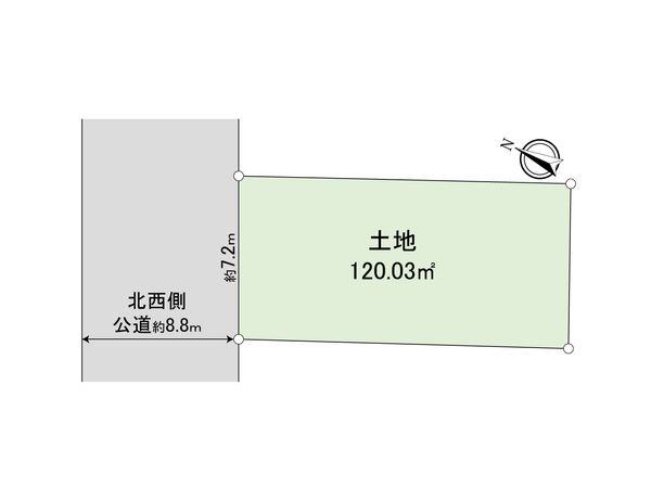 ふじみ野市大井中央4丁目 売地 区画図