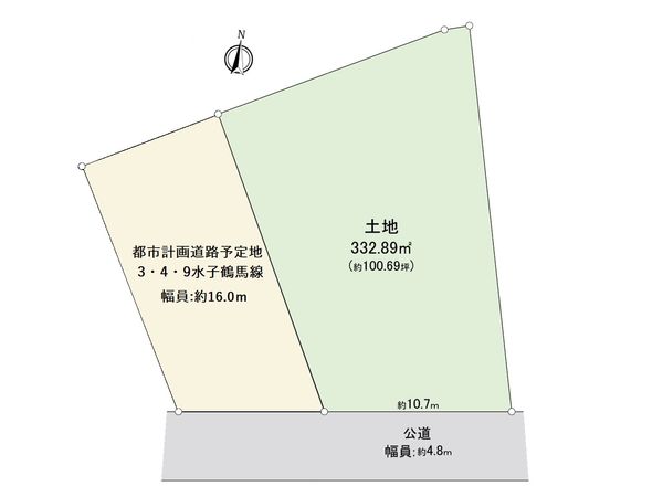 富士見市大字水子 売地 区画図 富士見市大字水子 売地 区画図