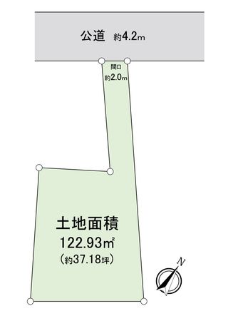富士見市上沢1丁目 土地 区画図 富士見市上沢1丁目 土地 区画図