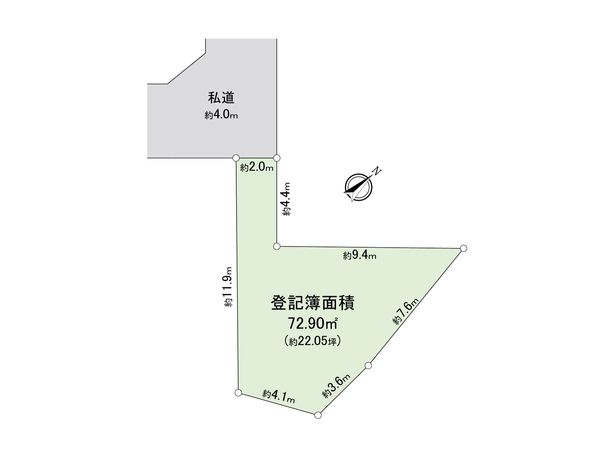 ふじみ野市苗間 土地 区画図 ふじみ野市苗間 土地 区画図