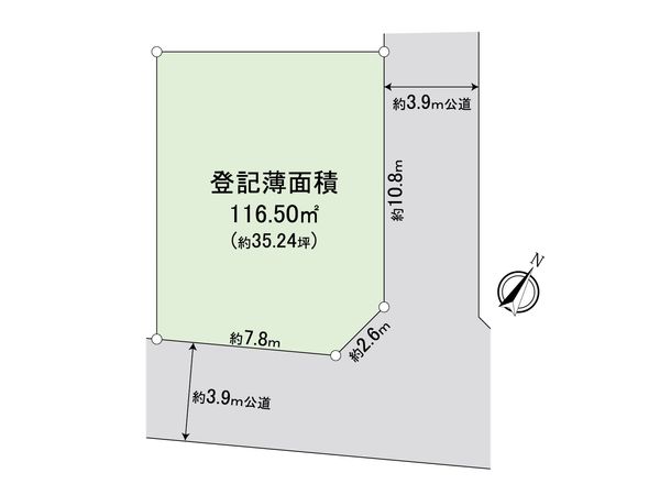 ふじみ野市上福岡3丁目 土地 区画図 ふじみ野市上福岡3丁目 土地 区画図