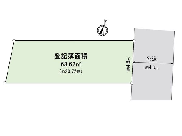 富士見市上沢1丁目 土地 区画図 富士見市上沢1丁目 土地 区画図