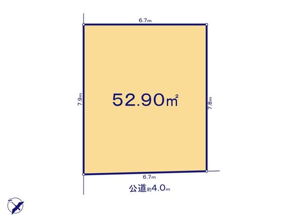 ふじみ野市大原2丁目 A区画 区画図 ふじみ野市大原2丁目 A区画 区画図