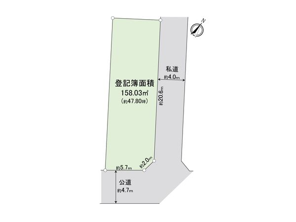 ふじみ野市南台2丁目 売地 区画図 ふじみ野市南台2丁目 売地 区画図
