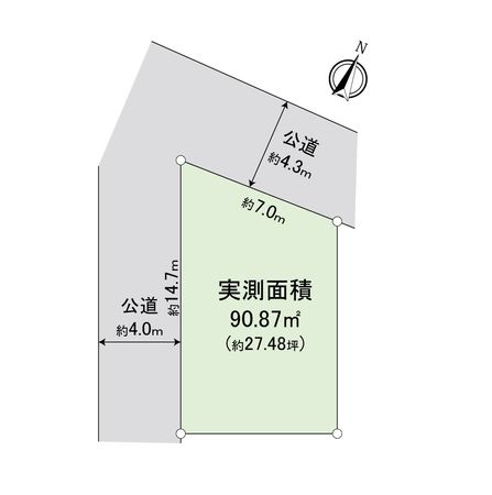 ふじみ野市西2丁目 売地 区画図