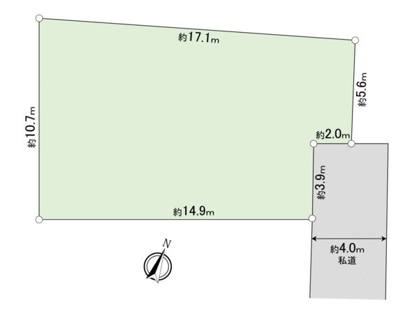 ふじみ野市福岡中央2丁目 土地 区画図 ふじみ野市福岡中央2丁目 土地 区画図