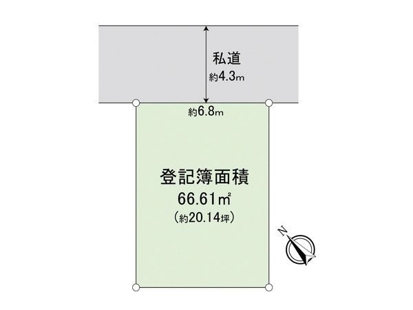 ふじみ野市北野2丁目 土地 区画図 ふじみ野市北野2丁目 土地 区画図