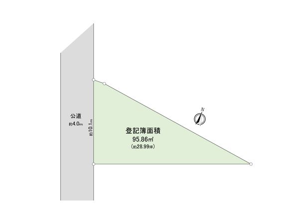 川越市脇田本町 土地 区画図