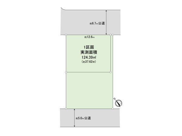 ふじみ野市元福岡1丁目 1号地 売地 全体区画図 ふじみ野市元福岡1丁目 1号地 売地 全体区画図