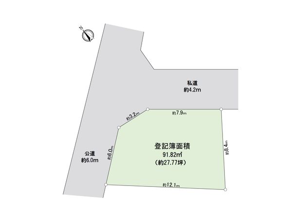 富士見市関沢3丁目 土地 区画図 富士見市関沢3丁目 土地 区画図