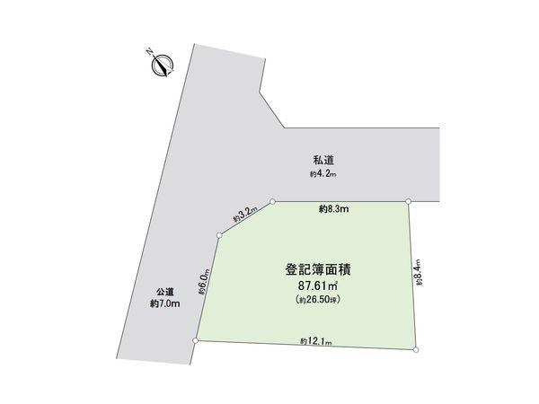 富士見市関沢3丁目 土地 区画図 富士見市関沢3丁目 土地 区画図