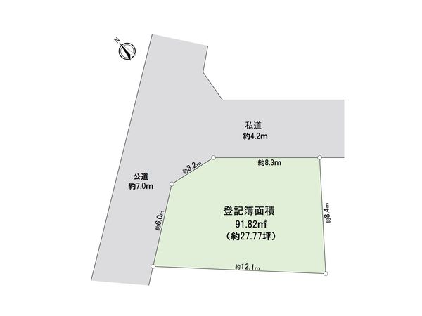 富士見市関沢3丁目 土地 区画図 富士見市関沢3丁目 土地 区画図