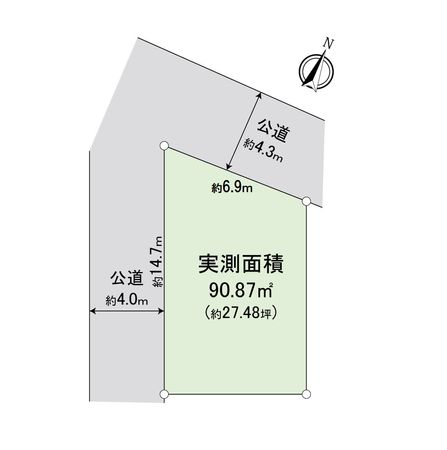 ふじみ野市西2丁目 売地 区画図