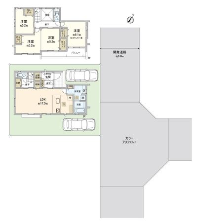 ふじみ野市大井中央1丁目 10号棟 新築戸建(セントラルパークヒルズ) 間取図(平面図) ふじみ野市大井中央1丁目 10号棟 新築戸建(セントラルパークヒルズ) 間取図(平面図)