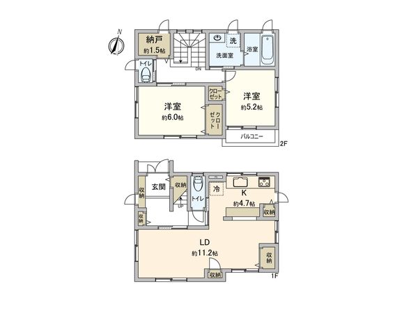 富士見市関沢3丁目 戸建 間取図(平面図) 富士見市関沢3丁目 戸建 間取図(平面図)
