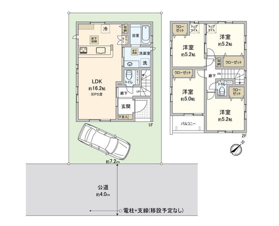 ふじみ野市西1丁目 新築戸建 間取図(平面図) ふじみ野市西1丁目 新築戸建 間取図(平面図)