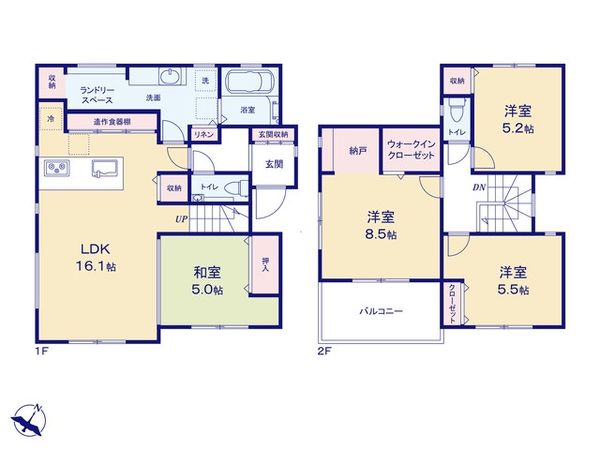 入間郡三芳町大字藤久保 第23期 新築戸建 間取図(平面図) 入間郡三芳町大字藤久保 第23期 新築戸建 間取図(平面図)