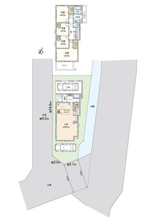 富士見市渡戸1丁目 10号棟 新築戸建 間取図(平面図) 富士見市渡戸1丁目 10号棟 新築戸建 間取図(平面図)
