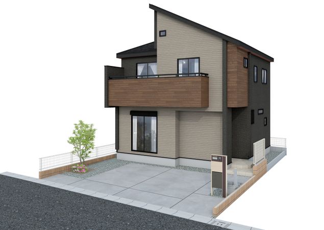 ふじみ野市大原1丁目 新築戸建 外観パース図 ふじみ野市大原1丁目 新築戸建 外観パース図