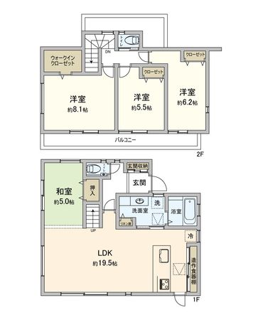 富士見市勝瀬 第2期 新築戸建 間取図(平面図)