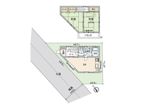 ふじみ野市上福岡5丁目 戸建 間取図(平面図) 間取図(平面図)