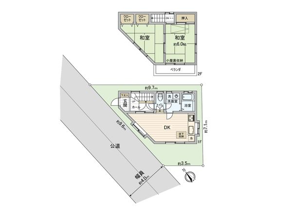 ふじみ野市上福岡5丁目 戸建 間取図(平面図) ふじみ野市上福岡5丁目 戸建 間取図(平面図)