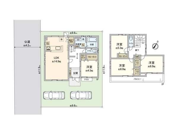 ふじみ野市福岡3丁目 戸建 間取図(平面図) ふじみ野市福岡3丁目 戸建 間取図(平面図)