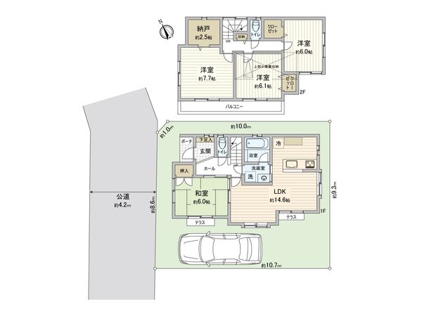 ふじみ野市上ノ原1丁目 戸建 間取図(平面図) ふじみ野市上ノ原1丁目 戸建 間取図(平面図)