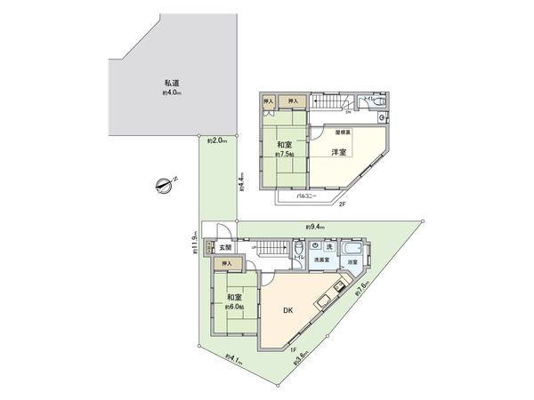 ふじみ野市苗間 戸建 間取図(平面図) ふじみ野市苗間 戸建 間取図(平面図)