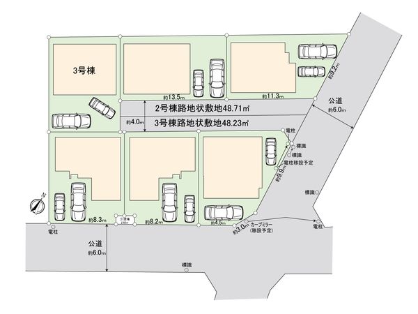 ふじみ野市川崎2丁目 新築戸建 3号棟 全体区画図 ふじみ野市川崎2丁目 新築戸建 3号棟 全体区画図