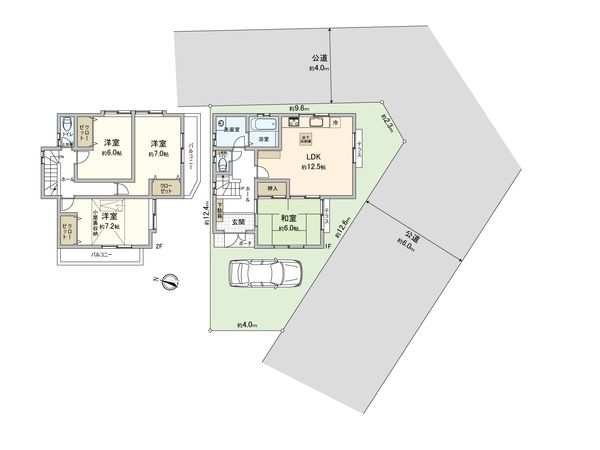 ふじみ野市上ノ原2丁目 戸建 間取図(平面図) 間取図(平面図)