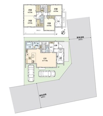 ふじみ野市大井中央1丁目 36号棟 新築戸建(セントラルパークヒルズ) 間取図(平面図)
