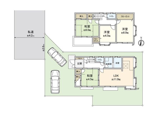 ふじみ野市新駒林4丁目 戸建 間取図(平面図) ふじみ野市新駒林4丁目 戸建 間取図(平面図)