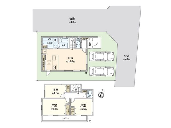 ふじみ野市桜ケ丘3丁目 第4期 新築戸建 間取図(平面図)