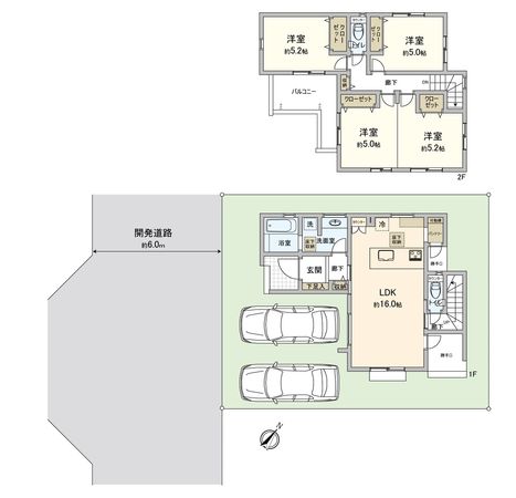 ふじみ野市大井中央1丁目 31号棟 新築戸建(セントラルパークヒルズ) 間取図(平面図) ふじみ野市大井中央1丁目 31号棟 新築戸建(セントラルパークヒルズ) 間取図(平面図)