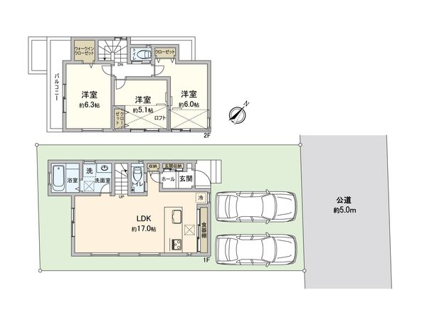 入間郡三芳町大字藤久保 第25期 新築戸建 間取図(平面図)