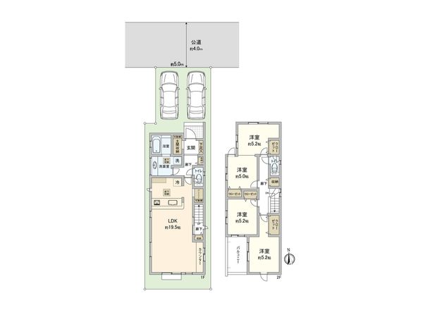 ふじみ野市西原1丁目 3号棟 新築戸建 間取図(平面図)