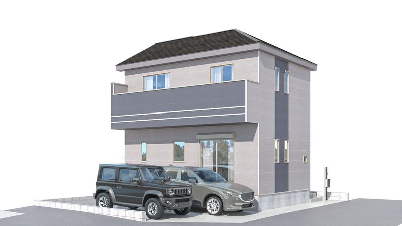 ふじみ野市亀久保 3期 新築戸建 外観パース図 ふじみ野市亀久保 3期 新築戸建 外観パース図