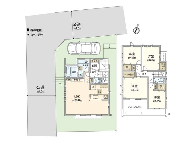 富士見市渡戸3丁目 新築戸建 間取図(平面図)