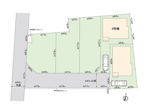 ふじみ野市仲2丁目 第1期 4号棟 新築戸建 全体区画図 全体区画図