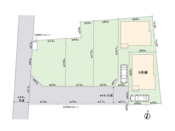 ふじみ野市仲2丁目 第1期 5号棟 新築戸建 全体区画図 全体区画図