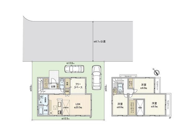ふじみ野市元福岡1丁目 2期 1号棟 新築戸建 間取図(平面図)