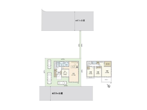 ふじみ野市元福岡1丁目 2期 2号棟 新築戸建 間取図(平面図)