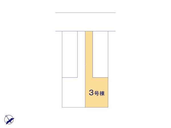 富士見市東みずほ台3丁目 3号棟 全体区画図