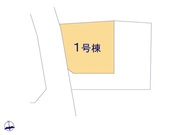 富士見市関沢2丁目 第1 新築戸建 1号棟 全体区画図