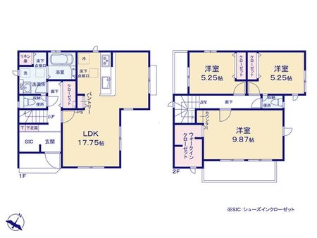 富士見市関沢３丁目　１１期　新築戸建 間取図