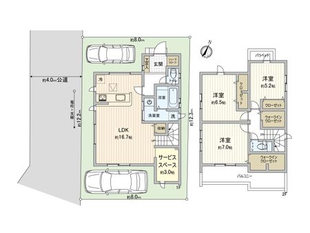 富士見市山室　６期　新築戸建 間取図