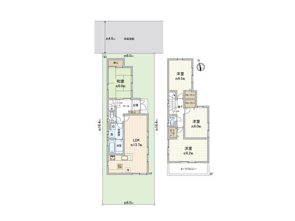 ふじみ野市新駒林4丁目 中古戸建 間取図(平面図) ふじみ野市新駒林4丁目 中古戸建 間取図(平面図)