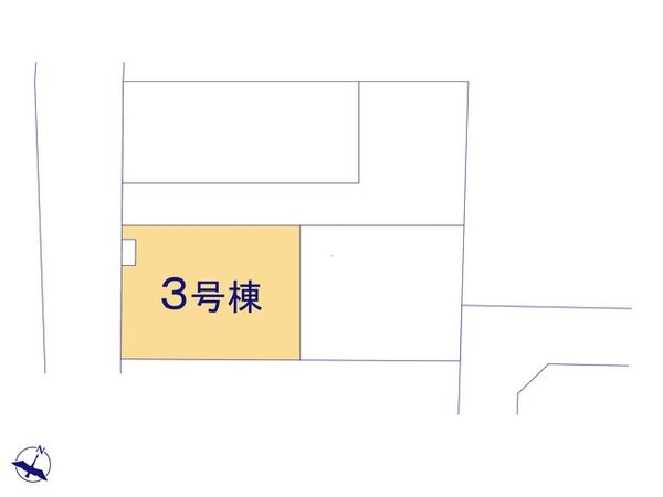 入間郡三芳町大字北永井 新築戸建 3号棟 全体区画図